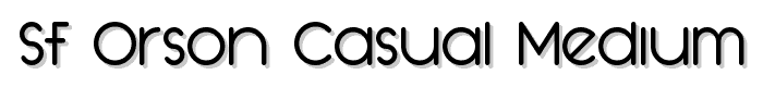 SF Orson Casual Medium font